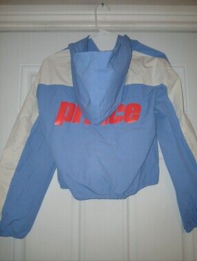 Prince Pickleball Jacket Womens Small Blue Hooded Full Zip Cropped Small